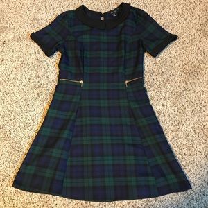 Atmosphere Green/Blue Plaid Dress